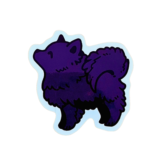 Sable Black Pomeranian Sticker