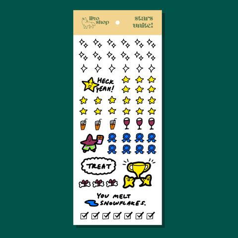 Stars Unite! Sticker Sheet