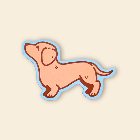 Cream Dachshund Sticker