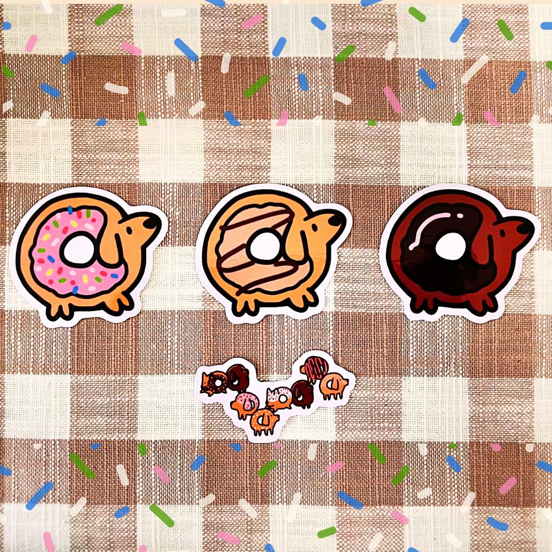 Dough Puppies Sticker Set