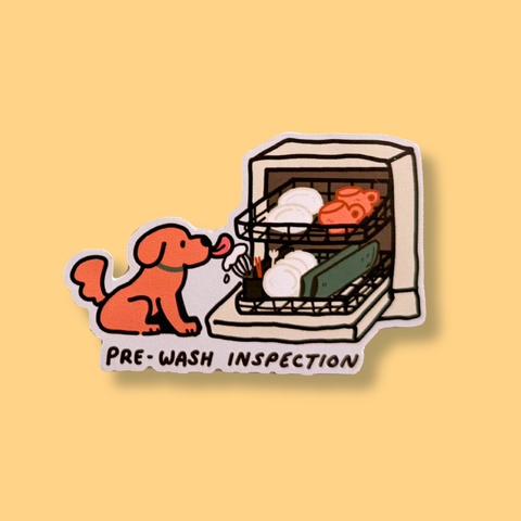 Doggy Pre-wash Sticker