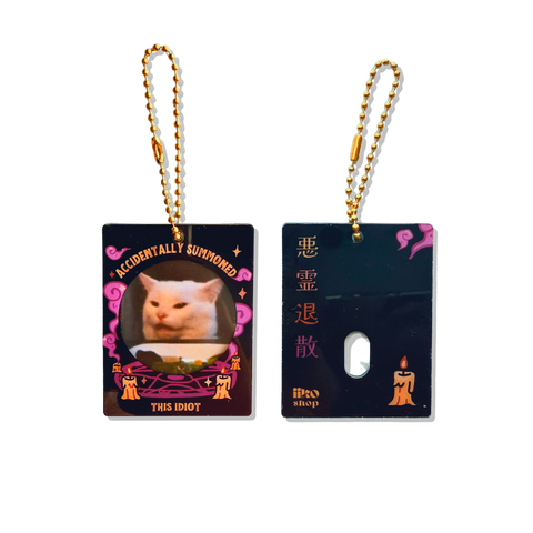 Accidentally Summoned This Idiot - Photo Holder Keychain