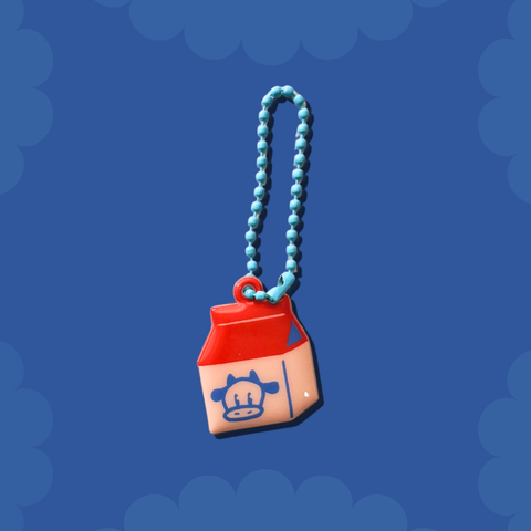 Puffy Milk Keychain