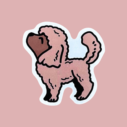 Apricot Poodle Sticker - iikoshop - Sticker