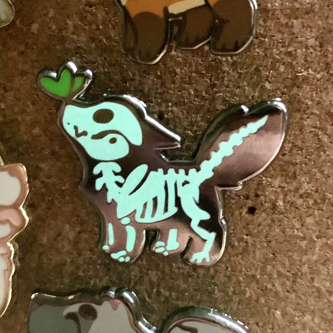 Black Death Pin (Glow - in - the - Dark) • Most Loved - iikoshop - Pin