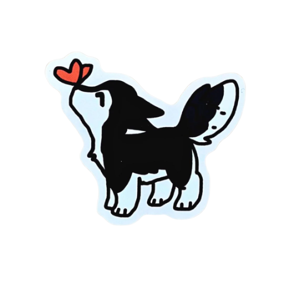 Black Husky Sticker