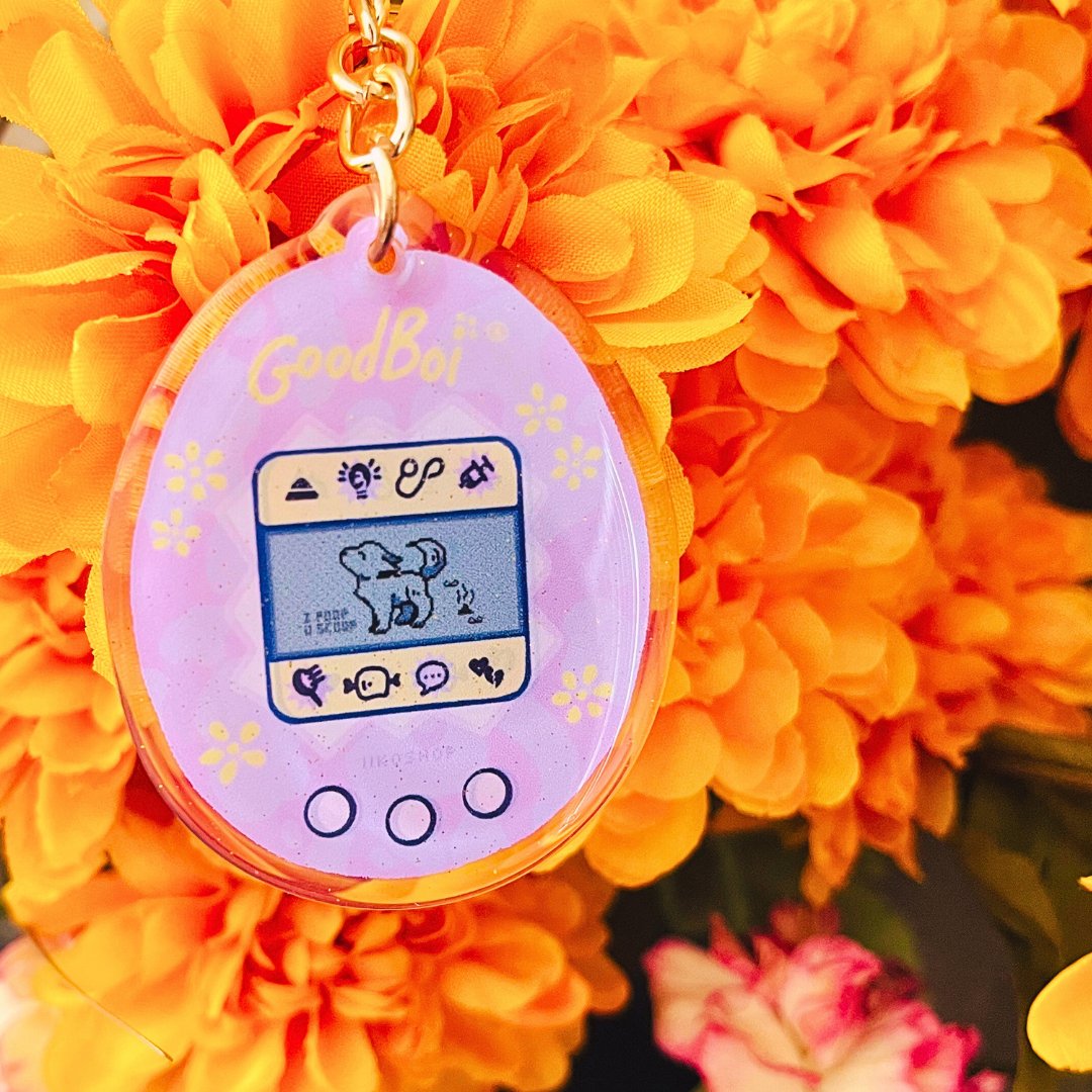 Blossom Floral GoodBoi - tachi Keychain • NOV '23 LIMITED EDITION - iikoshop -