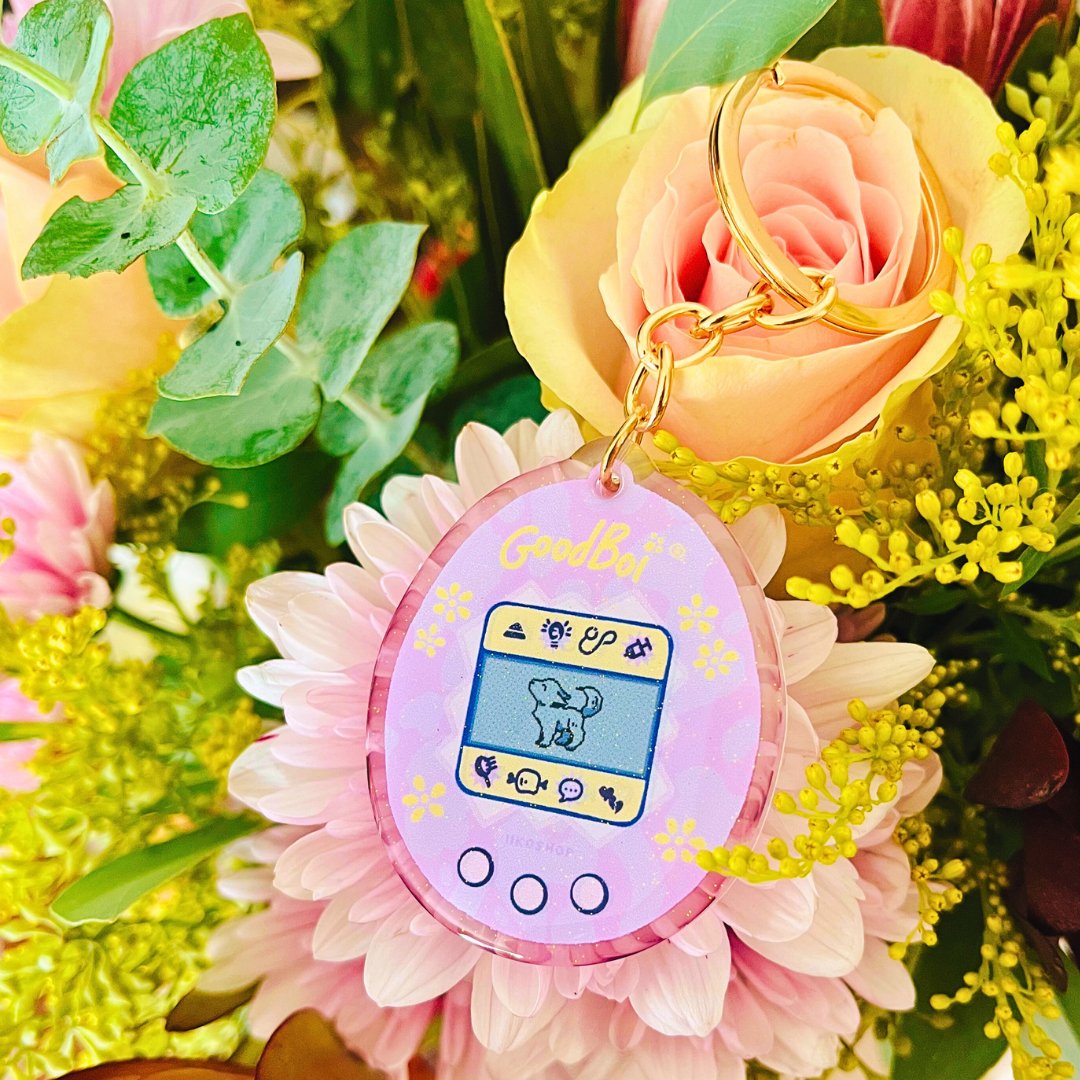 Blossom Floral GoodBoi - tachi Keychain • NOV '23 LIMITED EDITION - iikoshop -