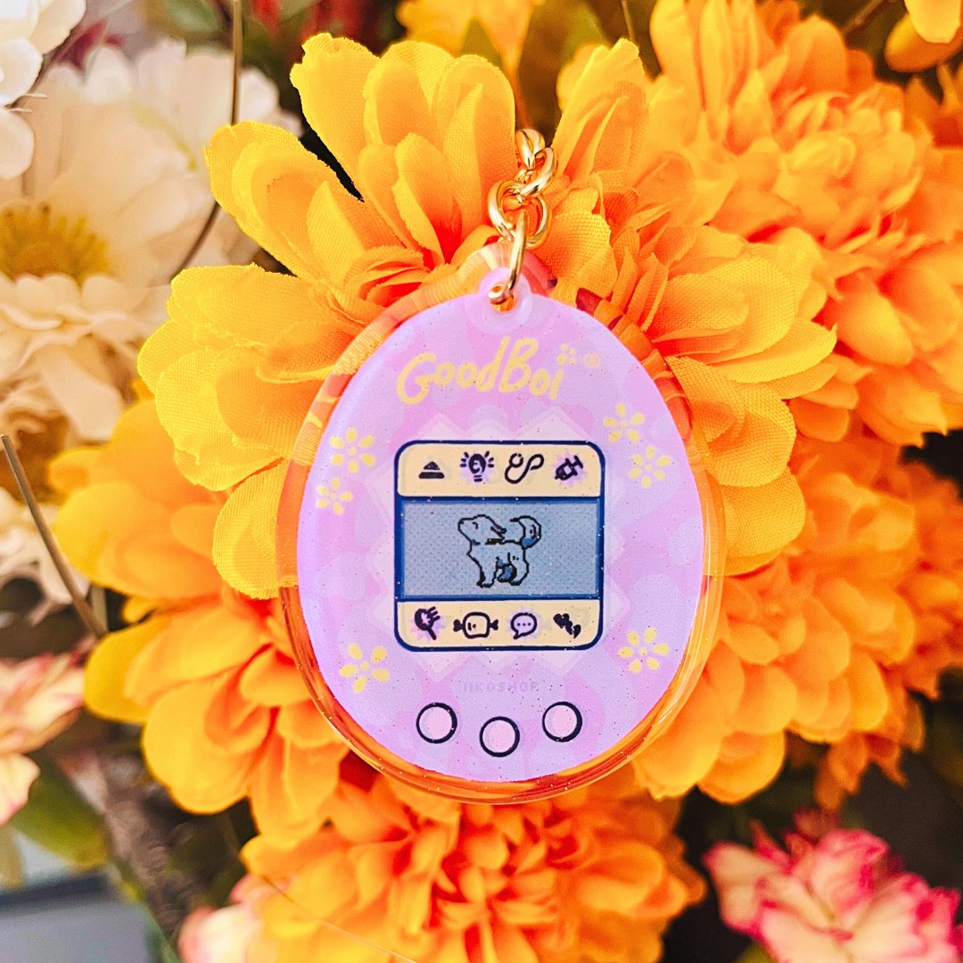 Blossom Floral GoodBoi - tachi Keychain • NOV '23 LIMITED EDITION - iikoshop -