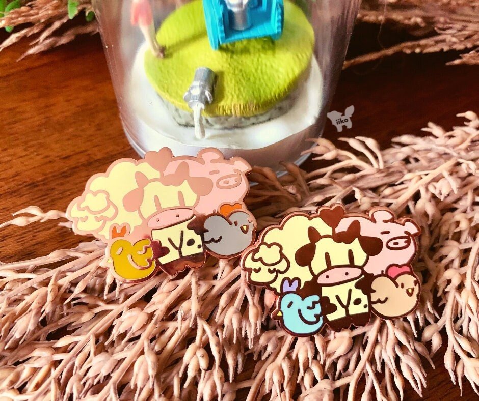 Blue Chicken Farm Animals Pin • NO RESTOCK - iikoshop - Pin