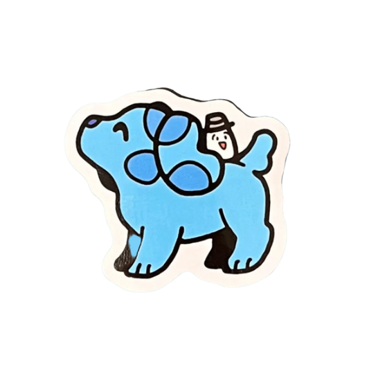 Blue Sticker