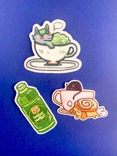 Cinnabun and Kofi Sticker - iikoshop - Sticker