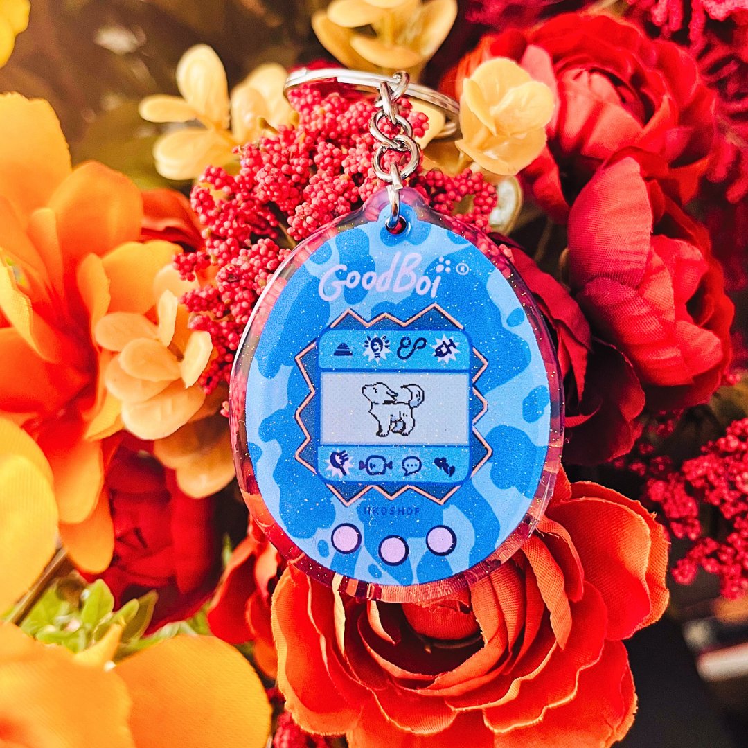 Cobalt Dino GoodBoi - tachi Keychain • NOV '23 LIMITED EDITION - iikoshop -