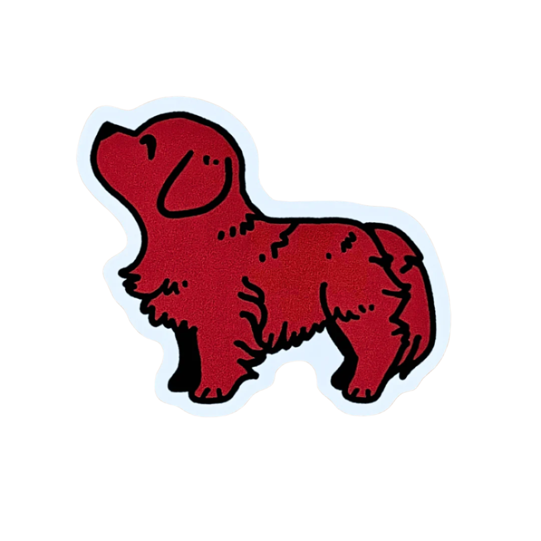 Dark Golden Retriever Sticker