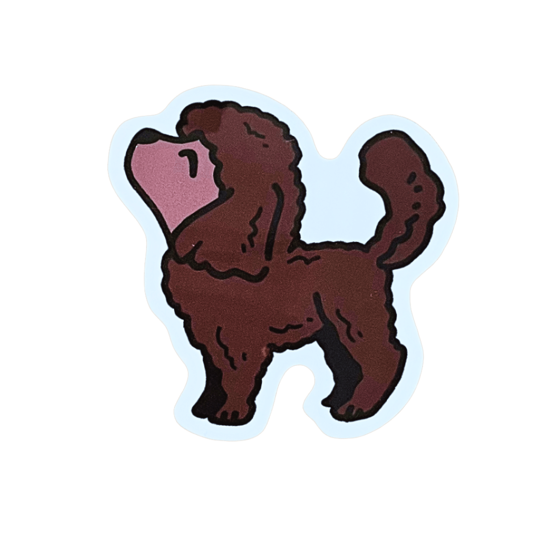 Dates Poodle Sticker - iikoshop - Sticker
