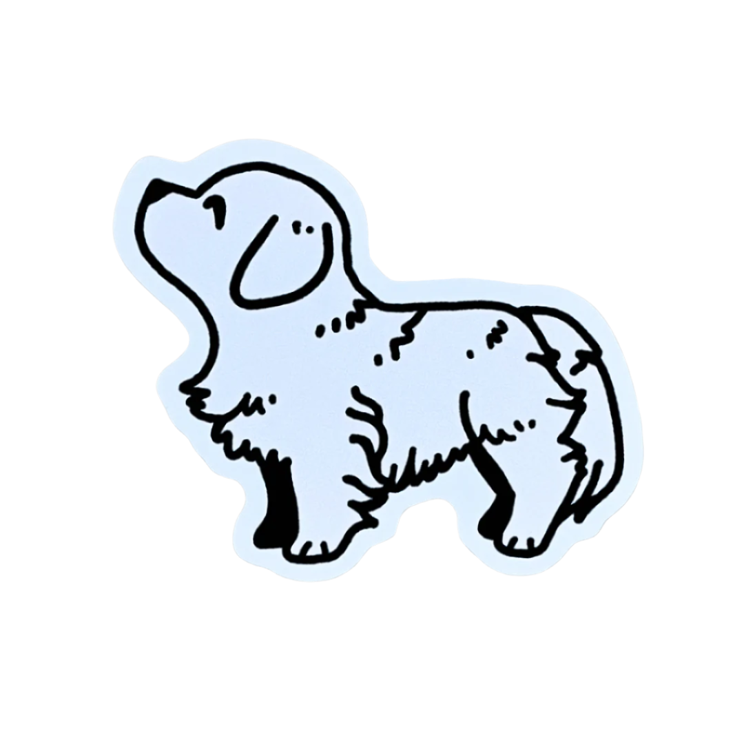 Light Golden Retriever Sticker