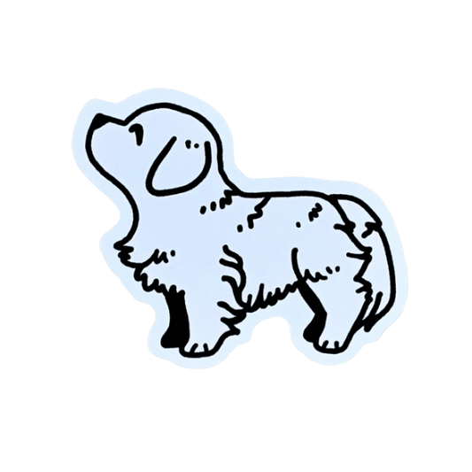 Light Golden Retriever Sticker