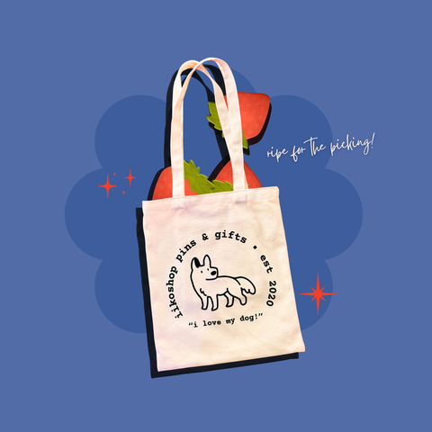 i love my dog! Canvas Tote