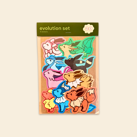 Evolution Sticker Set - 9 Stickers