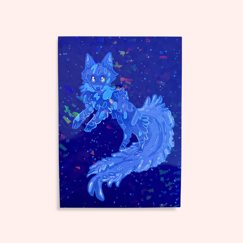 Jellyfish Wolf Print