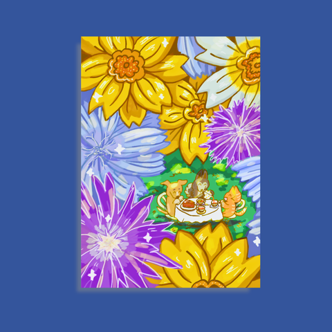 Daisies Tea Party Print