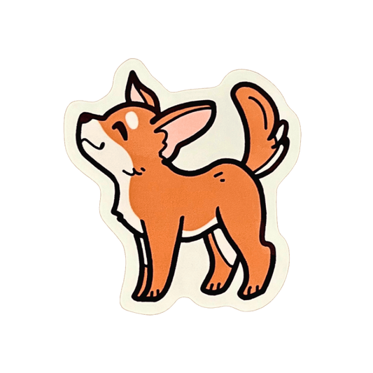 Tan Chihuahua Sticker - iikoshop - Sticker