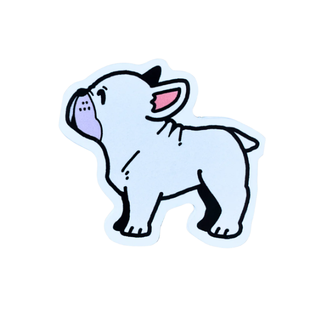 White French Bulldog Sticker