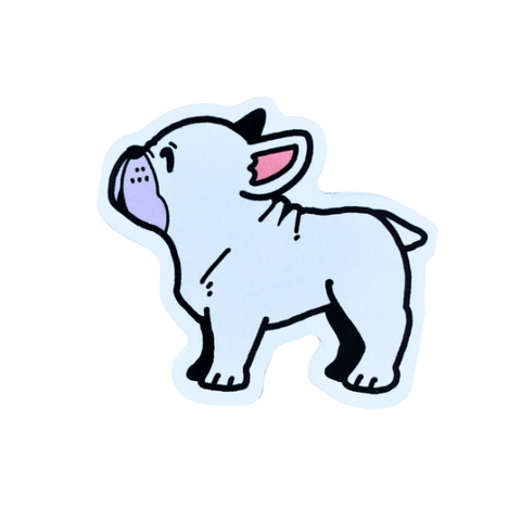 White French Bulldog Sticker