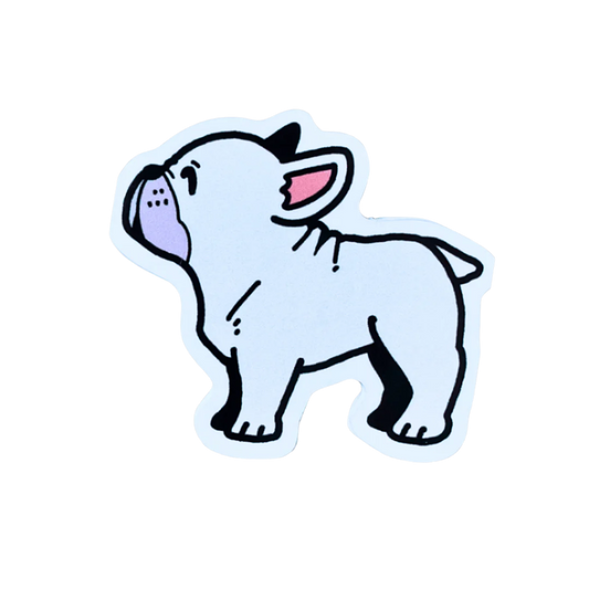 White French Bulldog Sticker