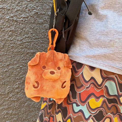 [PREORDER] Cocoa - Reusable Bag Plush Dog Keychain