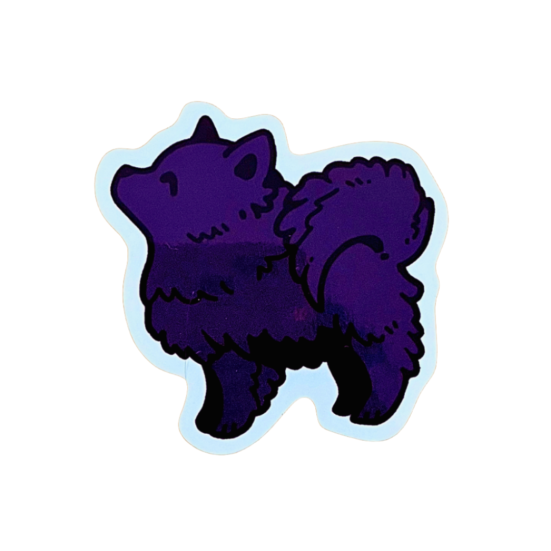 Sable Black Pomeranian Sticker