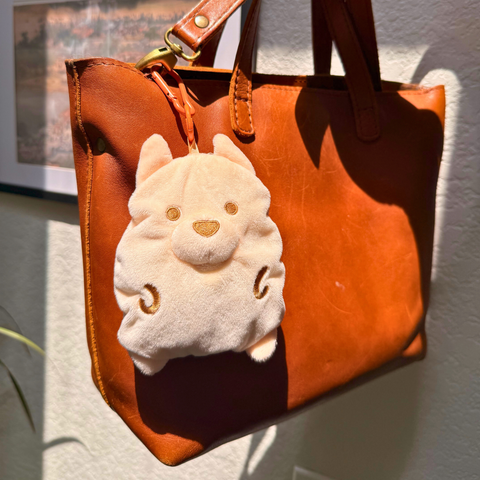 [PREORDER] Oats and Cocoa Set - Dog Pouch Keychain with Reusable Bag