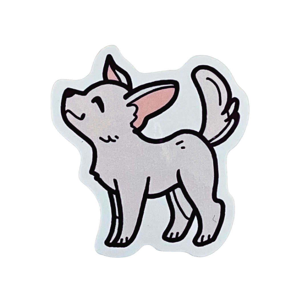 White Chihuahua Sticker