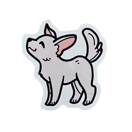 White Chihuahua Sticker