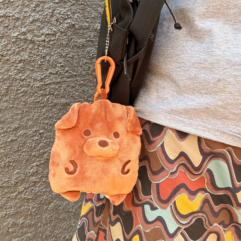 [PREORDER] Oats and Cocoa Set - Dog Pouch Keychain with Reusable Bag