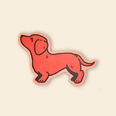 Red Dachshund Pin