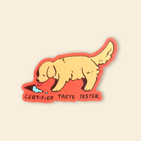 Certified Taste Tester Sticker - Updated Design