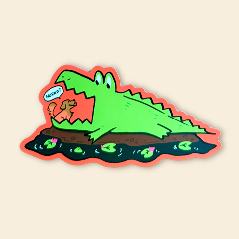 Gator Friend Sticker