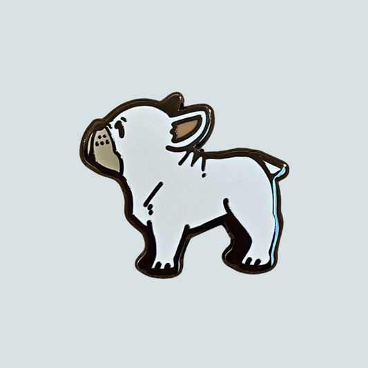 White French Bulldog Pin