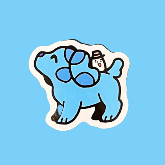 Blue Sticker