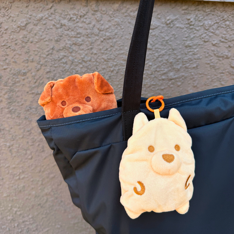 [PREORDER] Oats - Reusable Bag Plush Dog Keychain