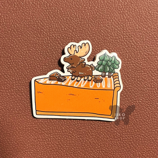 Pumpkin Moose Pie Sticker - iikoshop