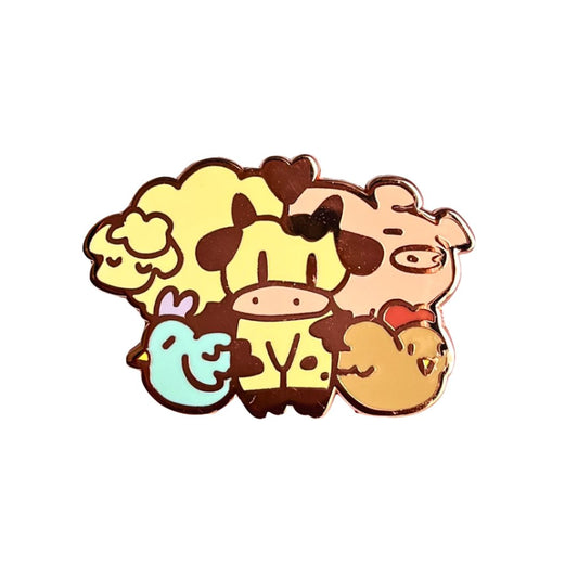 Blue Chicken Farm Animals Pin • NO RESTOCK - iikoshop - Pin