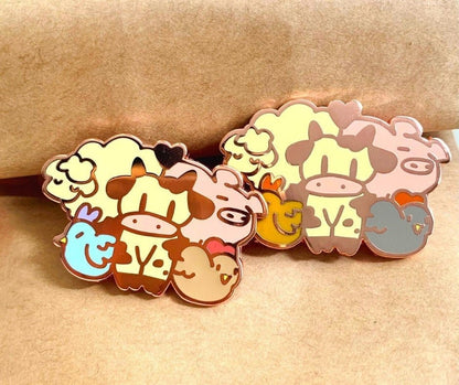 Blue Chicken Farm Animals Pin • NO RESTOCK - iikoshop - Pin