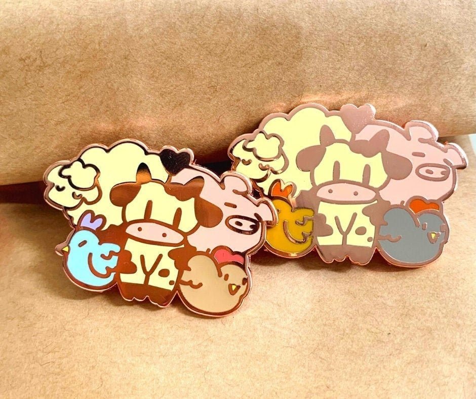 Brown Chicken Farm Animals Pin • NO RESTOCK - iikoshop - Pin