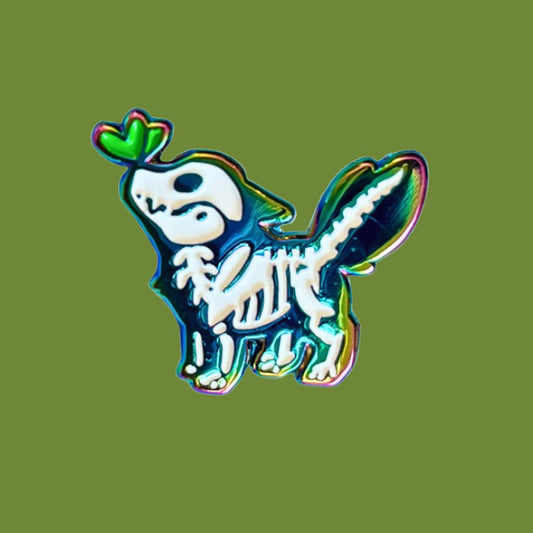 Chrome Death Pin (Glow - in - the - Dark) - iikoshop - Pin