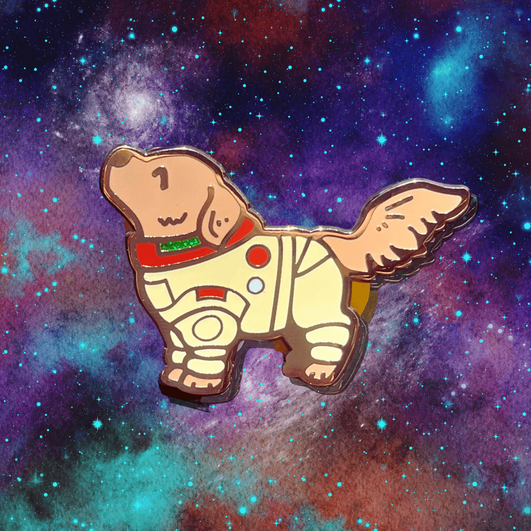 Cosmo the Spacedog Pin - iikoshop - Pin