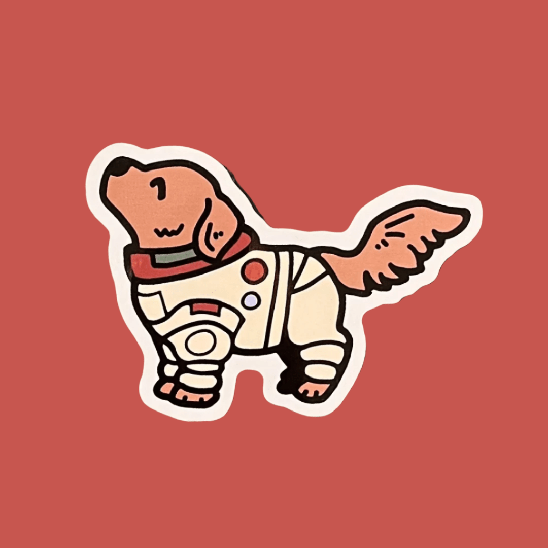 Cosmo the Spacedog Sticker - iikoshop - Sticker