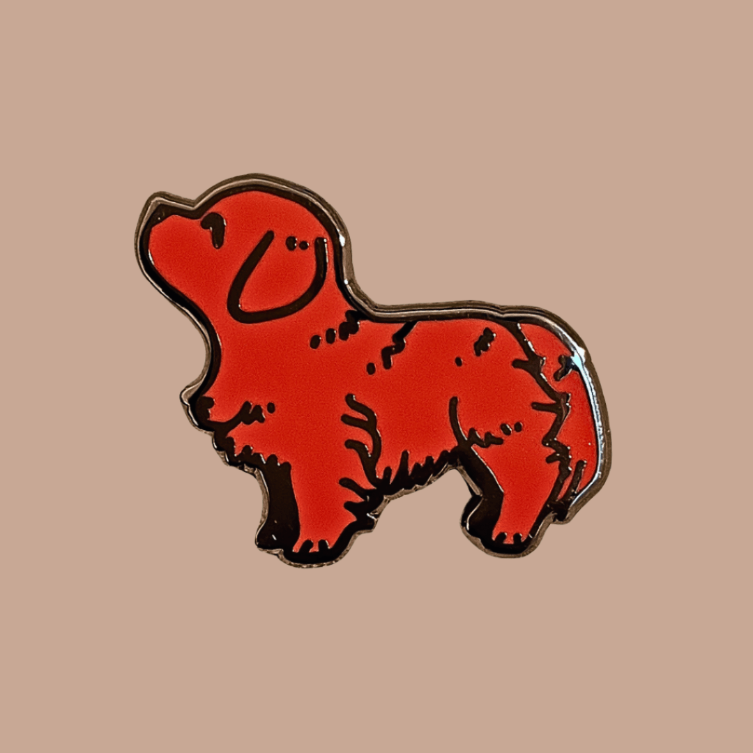 Dark Golden Retriever Pin - iikoshop - Pin