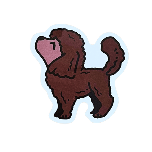Dates Poodle Sticker - iikoshop - Sticker